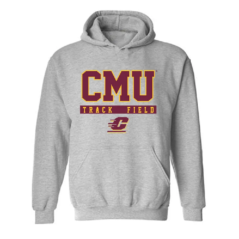 Central Michigan - NCAA Women's Track & Field : Kendell Wilcox - Classic Fashion Shersey Hooded Sweatshirt Hoodie with Hem Patch Decorative Personalized Central Michigan - NCAA Women's Track & Field : Kendell Wilcox - Classic Fashion Shersey Hooded Sweatshirt Hoodie with Hem Patch Decorative Personalized