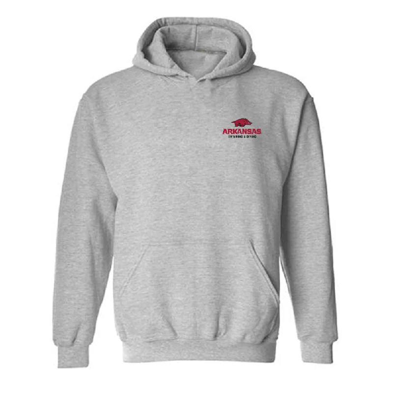 Arkansas - NCAA Women's Swimming & Diving : Isabella Perreira - Hooded Sweatshirt Hoodie with Half-Zip Sporty Casual Arkansas - NCAA Women's Swimming & Diving : Isabella Perreira - Hooded Sweatshirt Hoodie with Half-Zip Sporty Casual