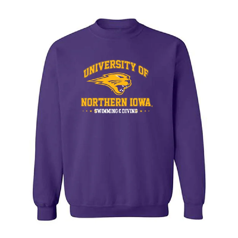 Northern Iowa - NCAA Women's Swimming & Diving : Josie Parton - Classic Shersey Crewneck Sweatshirt Hoodie with Reflective Safety Nightwear