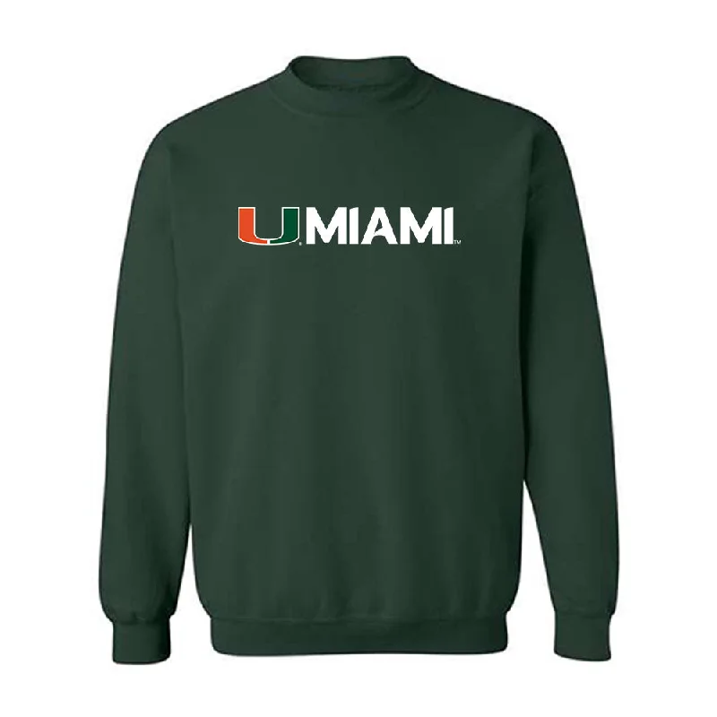 Miami - NCAA Women's Track & Field : Brittney Jennings - Classic Shersey Crewneck Sweatshirt Hoodie with High-Low Hem Asymmetrical Trendy Miami - NCAA Women's Track & Field : Brittney Jennings - Classic Shersey Crewneck Sweatshirt Hoodie with High-Low Hem Asymmetrical Trendy
