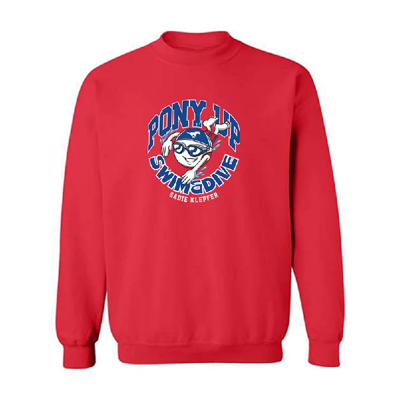 SMU - NCAA Women's Swimming & Diving : sadie klepfer - Fashion Shersey Crewneck Sweatshirt Hoodie with Emblem Brand Identity