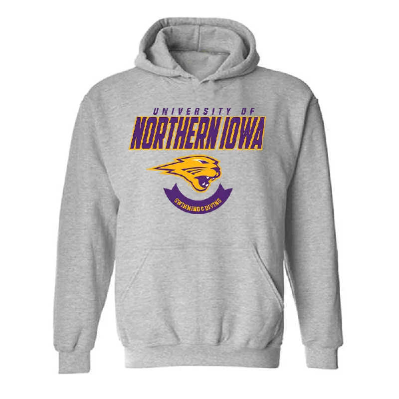 Northern Iowa - NCAA Women's Swimming & Diving : Crystal Benjamin - Classic Shersey Hooded Sweatshirt Hoodie with Relaxed Fit Easy Casual