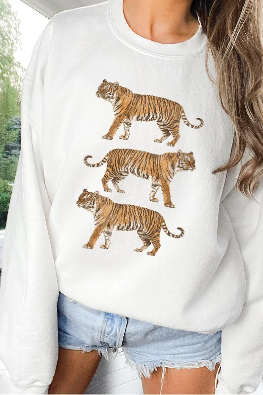Tiger Run Sweatshirt More Colors Hoodie with Hood Adjustable Protection