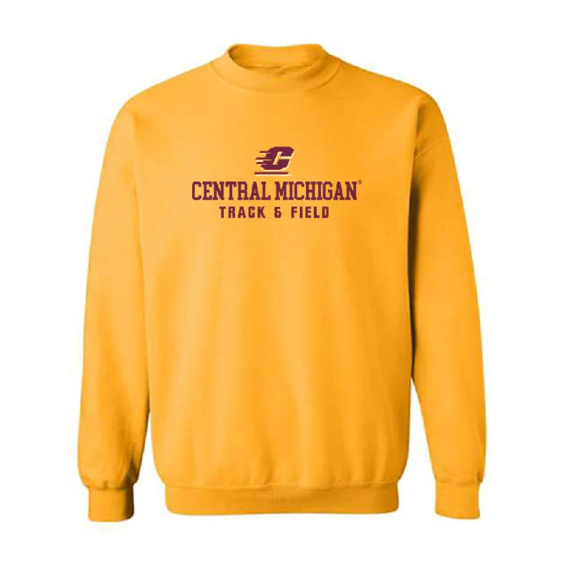 Central Michigan - NCAA Women's Track & Field : Kendell Wilcox - Classic Shersey Crewneck Sweatshirt Hoodie with Velcro Closure Adjustable Secure Central Michigan - NCAA Women's Track & Field : Kendell Wilcox - Classic Shersey Crewneck Sweatshirt Hoodie with Velcro Closure Adjustable Secure