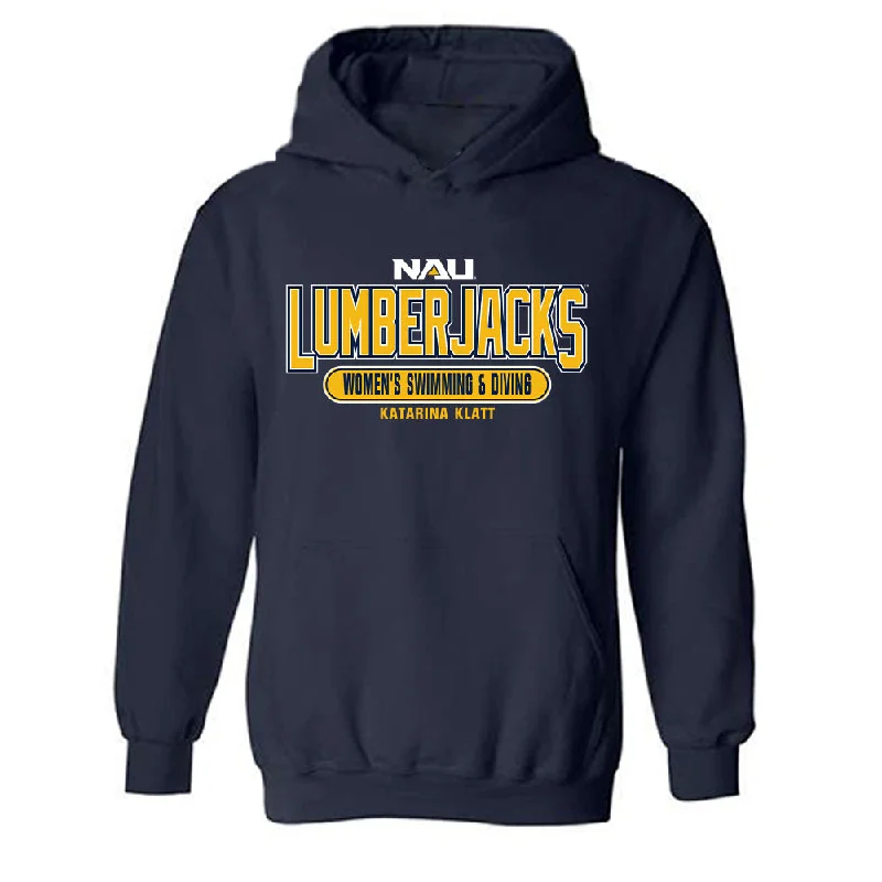 Northern Arizona - NCAA Women's Swimming & Diving : Katarina Klatt - Classic Fashion Shersey Hooded Sweatshirt Hoodie with Tie-Dye Psychedelic Retro