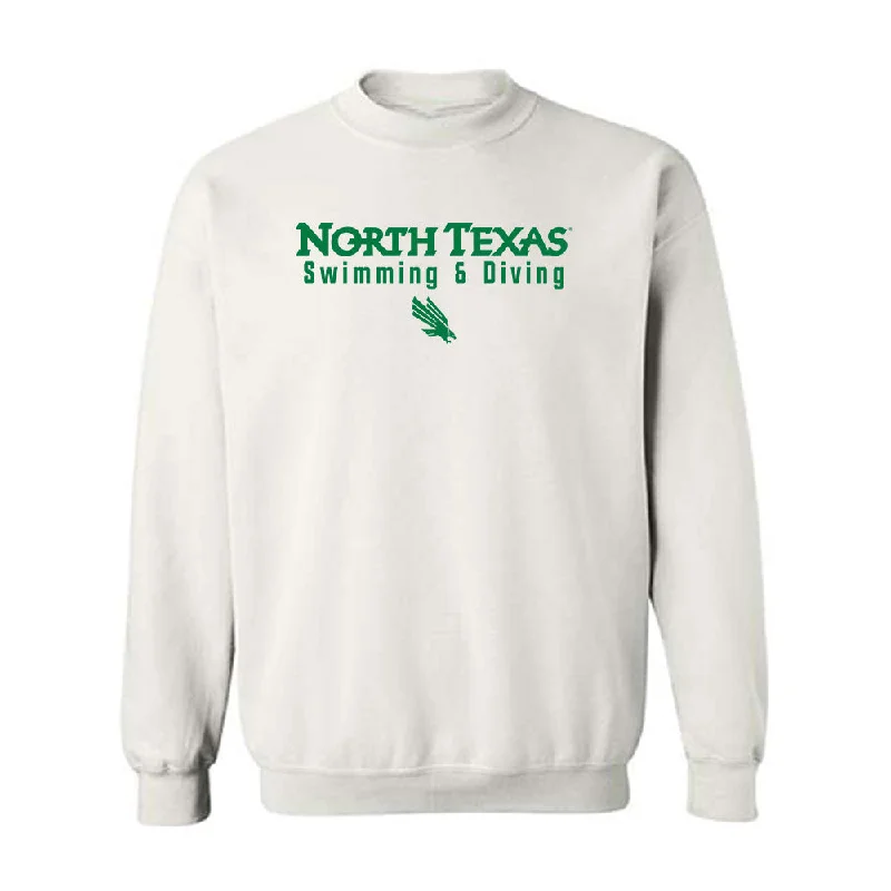 North Texas - NCAA Women's Swimming & Diving : Valeria Hernandez Meza - Classic Shersey Crewneck Sweatshirt Hoodie with Ribbed Hem Stretchable Secure
