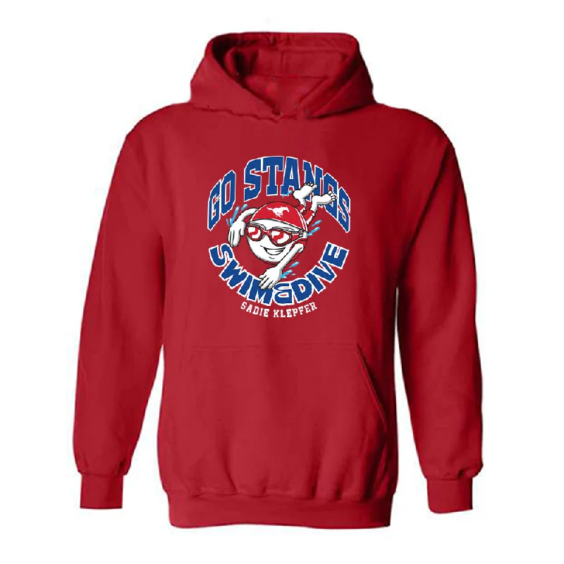 SMU - NCAA Women's Swimming & Diving : sadie klepfer - Fashion Shersey Hooded Sweatshirt Hoodie with Drawcord Adjustable Secure SMU - NCAA Women's Swimming & Diving : sadie klepfer - Fashion Shersey Hooded Sweatshirt Hoodie with Drawcord Adjustable Secure