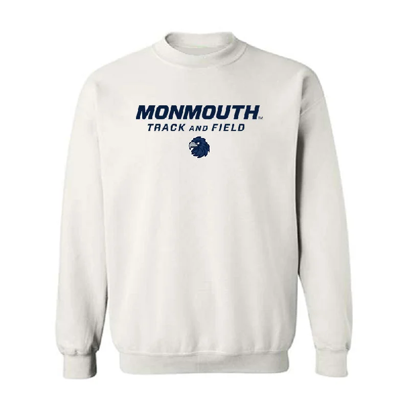 Monmouth - NCAA Women's Track & Field : Emma McKee - White Classic Shersey Sweatshirt Hoodie with Cuffed Sleeves Snug Secure Monmouth - NCAA Women's Track & Field : Emma McKee - White Classic Shersey Sweatshirt Hoodie with Cuffed Sleeves Snug Secure