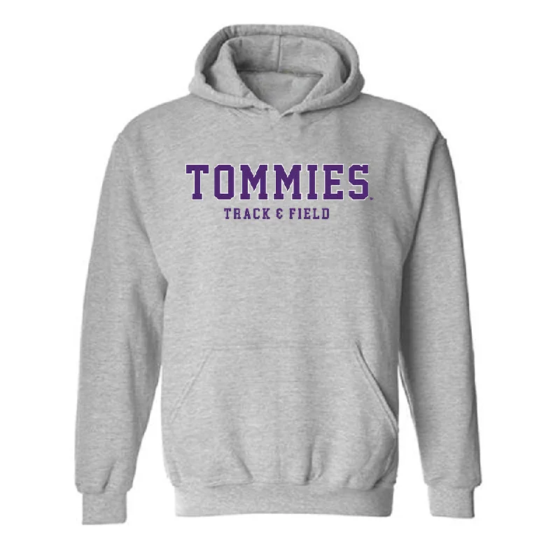 UST - NCAA Women's Track & Field : Olivia Keller - Hooded Sweatshirt Hoodie with Mesh Breathable Sporty