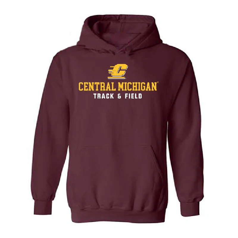 Central Michigan - NCAA Women's Track & Field : Kendell Wilcox - Classic Shersey Hooded Sweatshirt Hoodie with Magnetic Closure Innovative Modern Central Michigan - NCAA Women's Track & Field : Kendell Wilcox - Classic Shersey Hooded Sweatshirt Hoodie with Magnetic Closure Innovative Modern