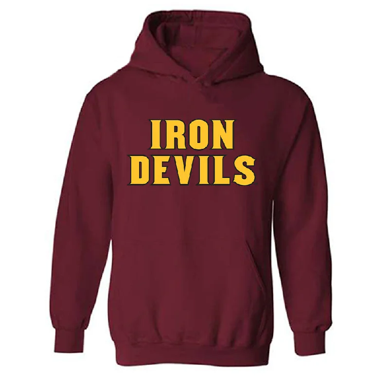 Arizona State - NCAA Women's Swimming & Diving : Miriam Sheehan - Replica Shersey Hooded Sweatshirt Hoodie with Hem Applique Textured Unique Arizona State - NCAA Women's Swimming & Diving : Miriam Sheehan - Replica Shersey Hooded Sweatshirt Hoodie with Hem Applique Textured Unique