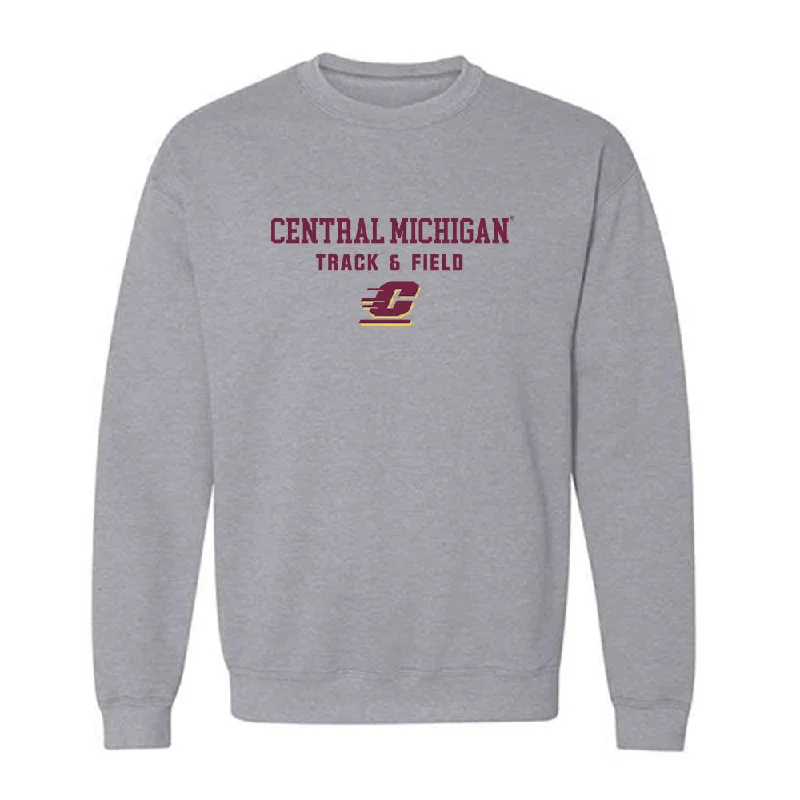 Central Michigan - NCAA Women's Track & Field : Kendell Wilcox - Classic Shersey Crewneck Sweatshirt Hoodie with Full-Zip Functional Layering Central Michigan - NCAA Women's Track & Field : Kendell Wilcox - Classic Shersey Crewneck Sweatshirt Hoodie with Full-Zip Functional Layering