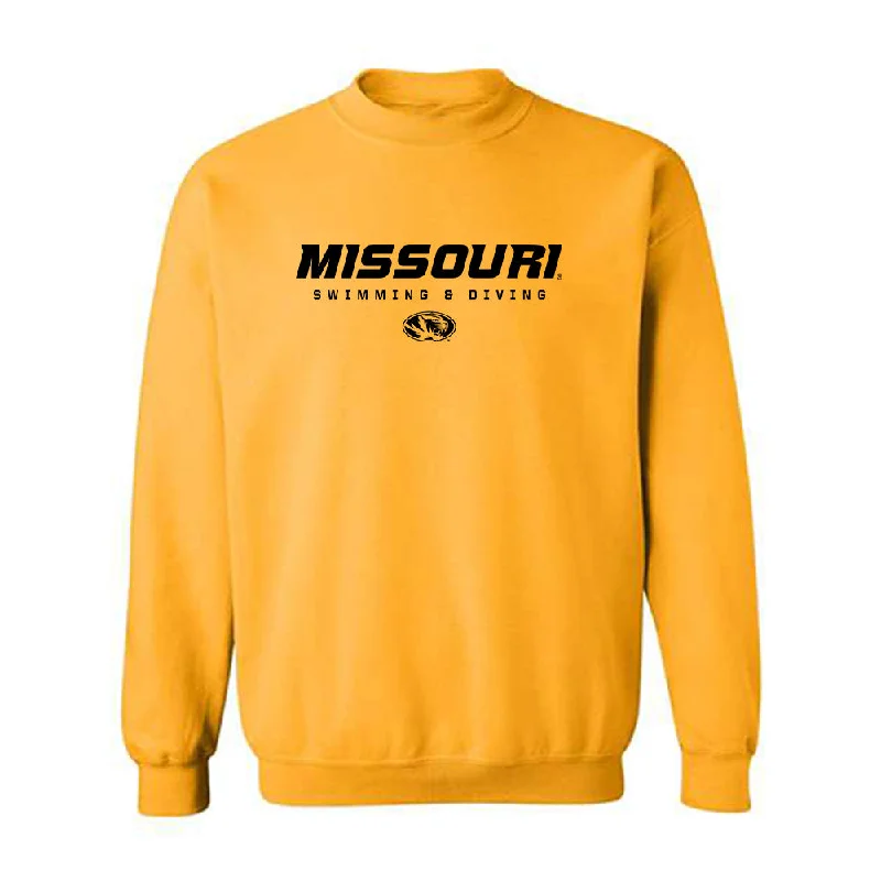 Missouri - NCAA Women's Swimming & Diving : Colleen Duffy - Classic Shersey Crewneck Sweatshirt Hoodie with Elastic Cuffs Stretchable Comfortable