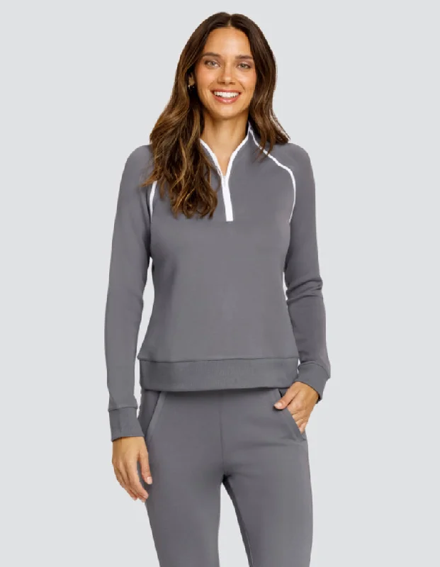 New Women's Tail Activewear Regent Long Sleeve Sweatshirt - Cool Mist Hoodie with Ribbed Hem Stretchable Secure New Women's Tail Activewear Regent Long Sleeve Sweatshirt - Cool Mist Hoodie with Ribbed Hem Stretchable Secure