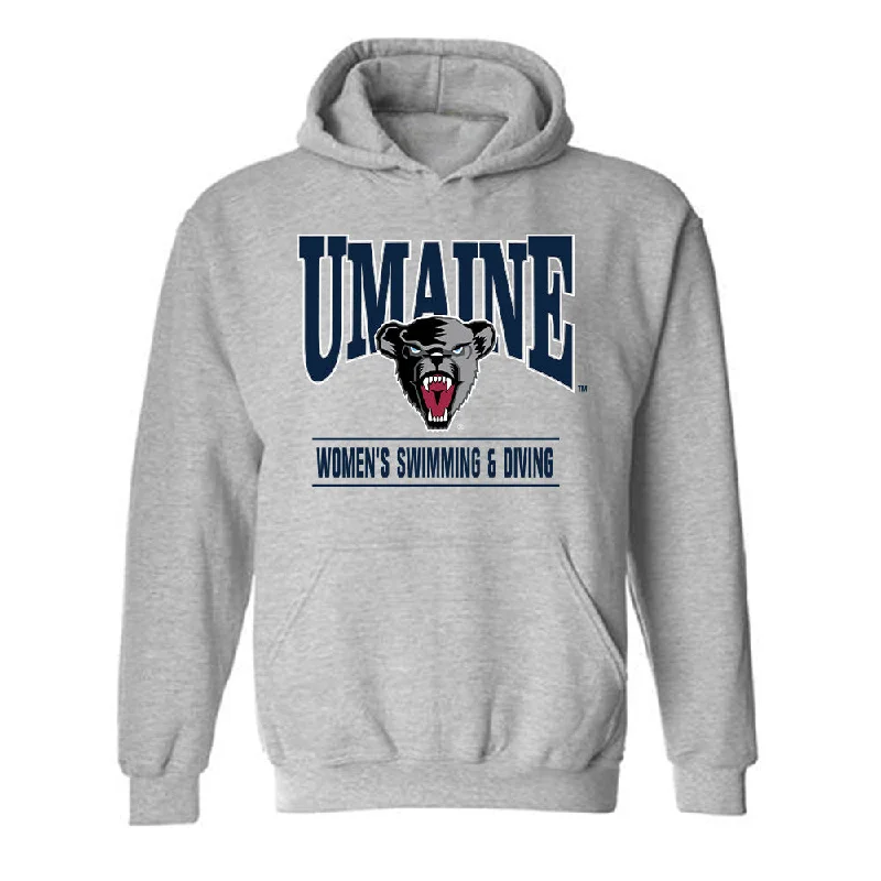 Maine - NCAA Women's Swimming & Diving : Amelia Habgood - Classic Fashion Shersey Hooded Sweatshirt Hoodie with Hem Detail Decorative Unique