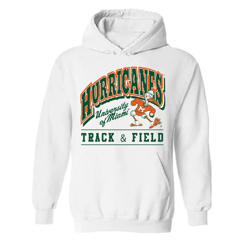Miami - NCAA Women's Track & Field : Brittney Jennings - Classic Shersey Hooded Sweatshirt Hoodie with Magnetic Closure Innovative Modern Miami - NCAA Women's Track & Field : Brittney Jennings - Classic Shersey Hooded Sweatshirt Hoodie with Magnetic Closure Innovative Modern