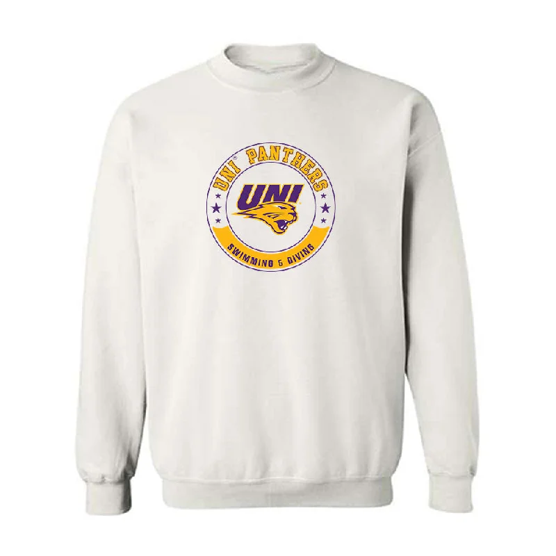 Northern Iowa - NCAA Women's Swimming & Diving : Josie Parton - Classic Shersey Crewneck Sweatshirt Hoodie with Raw Hem Edgy Unfinished