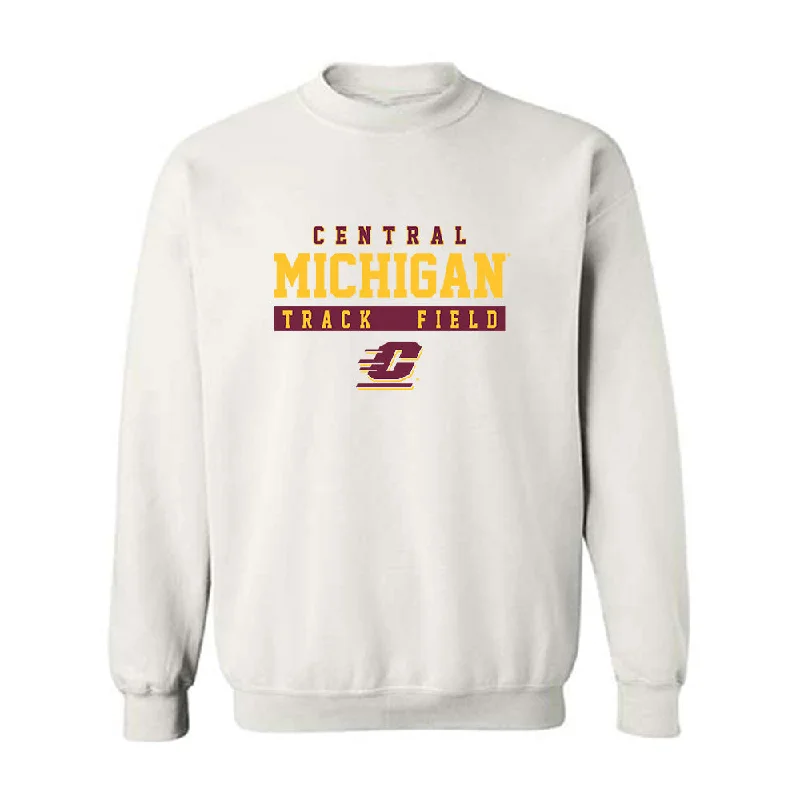 Central Michigan - NCAA Women's Track & Field : Kendell Wilcox - Classic Fashion Shersey Crewneck Sweatshirt Hoodie with Back Slit Movement Comfort Central Michigan - NCAA Women's Track & Field : Kendell Wilcox - Classic Fashion Shersey Crewneck Sweatshirt Hoodie with Back Slit Movement Comfort