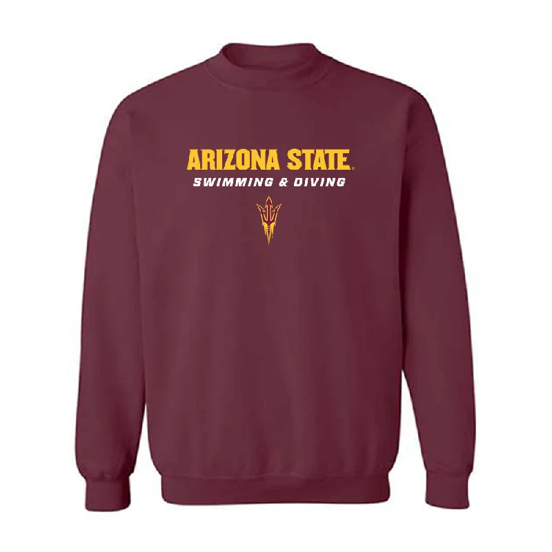 Arizona State - NCAA Women's Swimming & Diving : Miriam Sheehan - Classic Shersey Crewneck Sweatshirt Hoodie with Hem Raw Edge Edgy Unfinished Arizona State - NCAA Women's Swimming & Diving : Miriam Sheehan - Classic Shersey Crewneck Sweatshirt Hoodie with Hem Raw Edge Edgy Unfinished