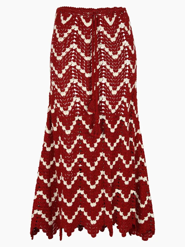 Safi Skirt | Burgundy corduroy skirt cozy