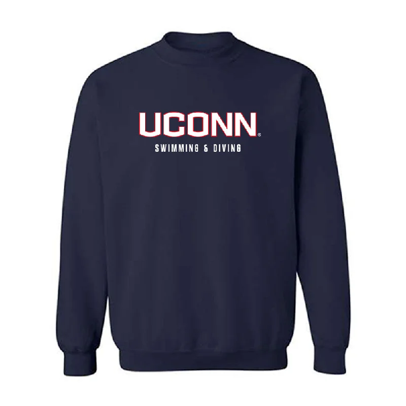 UConn - NCAA Women's Swimming & Diving : Olivia Herbert - Classic Shersey Crewneck Sweatshirt Hoodie with Back Slit Movement Comfort