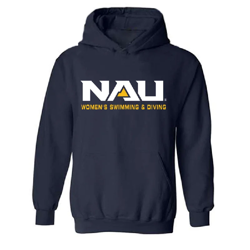 Northern Arizona - NCAA Women's Swimming & Diving : Katarina Klatt - Classic Shersey Hooded Sweatshirt Hoodie with Neon Bright Vibrant