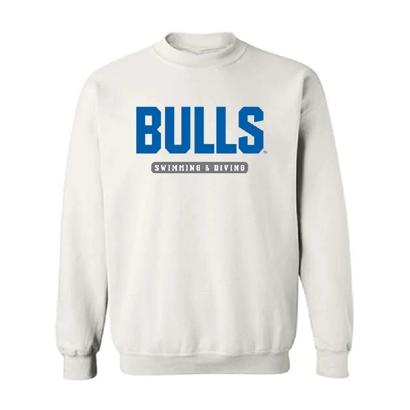 Buffalo - NCAA Women's Swimming & Diving : Marialis Kwak - Crewneck Sweatshirt Hoodie with Hidden Zipper Minimalist Clean
