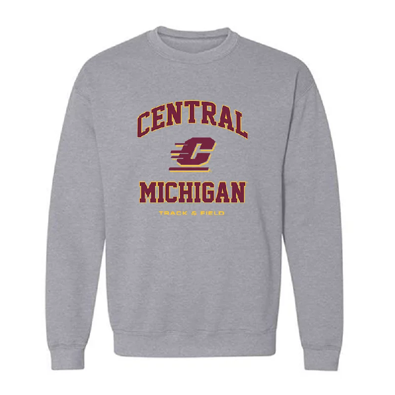 Central Michigan - NCAA Women's Track & Field : Kendell Wilcox - Classic Shersey Crewneck Sweatshirt Hoodie with Double Zipper Versatile Adjustable Central Michigan - NCAA Women's Track & Field : Kendell Wilcox - Classic Shersey Crewneck Sweatshirt Hoodie with Double Zipper Versatile Adjustable