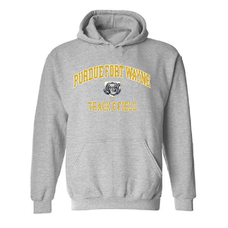 PFW - NCAA Women's Track & Field : Scout Warner - Classic Fashion Shersey Hooded Sweatshirt Hoodie with Applique Textured Unique