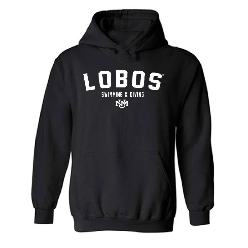 New Mexico - NCAA Women's Swimming & Diving : Ellie Broughton - Classic Shersey Hooded Sweatshirt Hoodie Crop Top Short Trendy