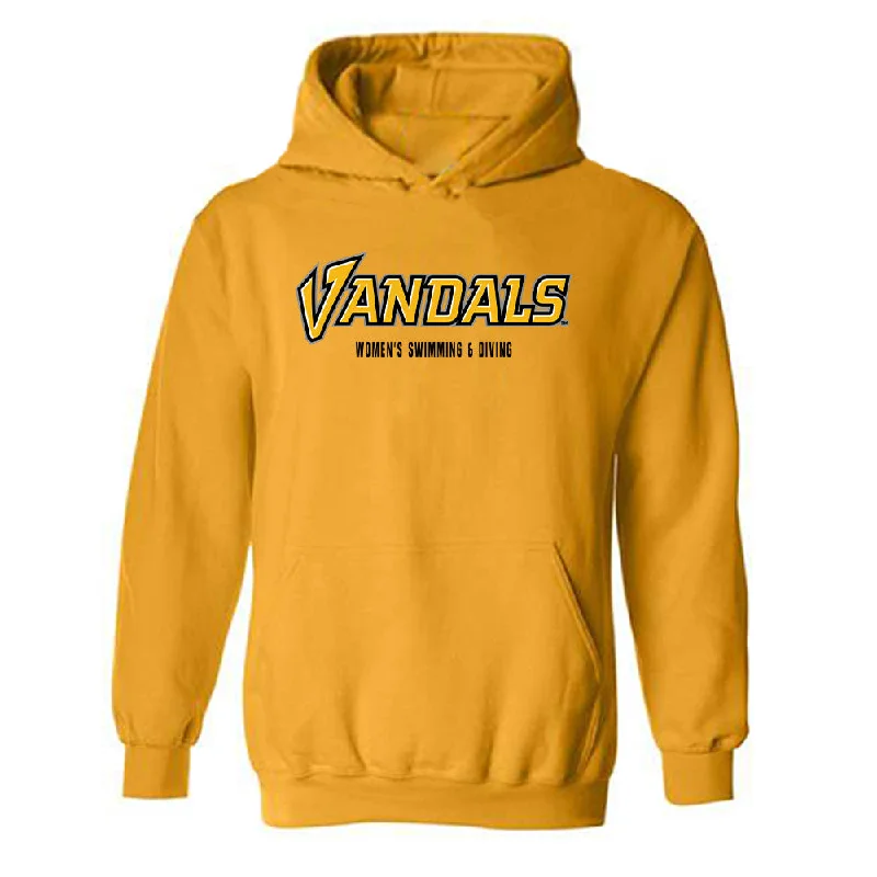 Idaho - NCAA Women's Swimming & Diving : Courtney Crawford - Hooded Sweatshirt Hoodie with Set-In Sleeves Structured Classic Idaho - NCAA Women's Swimming & Diving : Courtney Crawford - Hooded Sweatshirt Hoodie with Set-In Sleeves Structured Classic