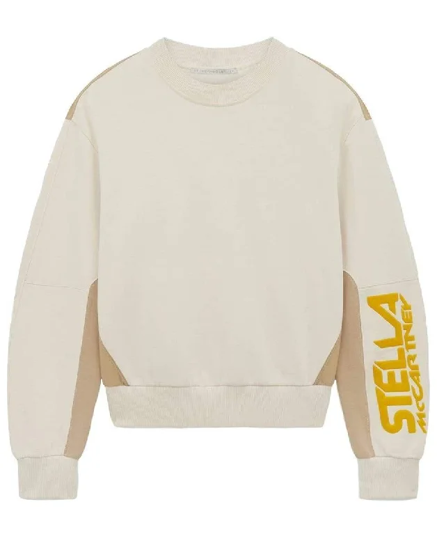 Stella McCartney Logo Sweatshirt Hoodie with Full-Zip Functional Layering