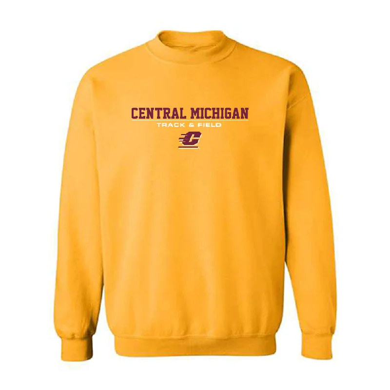 Central Michigan - NCAA Women's Track & Field : Kendell Wilcox - Classic Shersey Crewneck Sweatshirt Hoodie with Hem Elastic Stretchable Comfortable Central Michigan - NCAA Women's Track & Field : Kendell Wilcox - Classic Shersey Crewneck Sweatshirt Hoodie with Hem Elastic Stretchable Comfortable