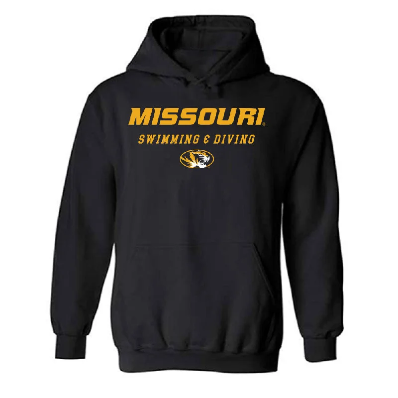 Missouri - NCAA Women's Swimming & Diving : Karolina Bank - Classic Shersey Hooded Sweatshirt Hoodie with Drop Shoulder Relaxed Streetwear