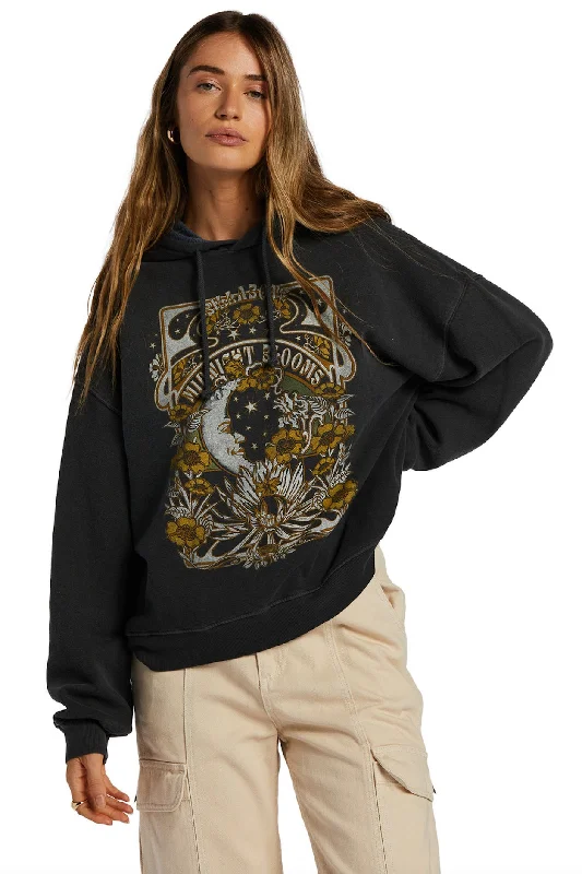 Billabong Keep Ridin Hoodie Hoodie with Hem Frayed Vintage Worn