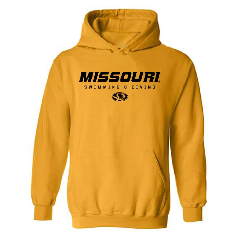 Missouri - NCAA Women's Swimming & Diving : Paige Striley - Classic Shersey Hooded Sweatshirt Hoodie with Button Placket Classic Preppy