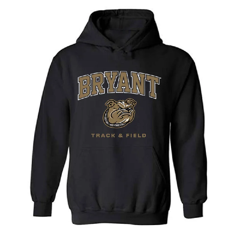 Bryant - NCAA Women's Track & Field : Tishany delarosa - Classic Shersey Hooded Sweatshirt Hoodie with Puffed Sleeves Voluminous Trendy Bryant - NCAA Women's Track & Field : Tishany delarosa - Classic Shersey Hooded Sweatshirt Hoodie with Puffed Sleeves Voluminous Trendy