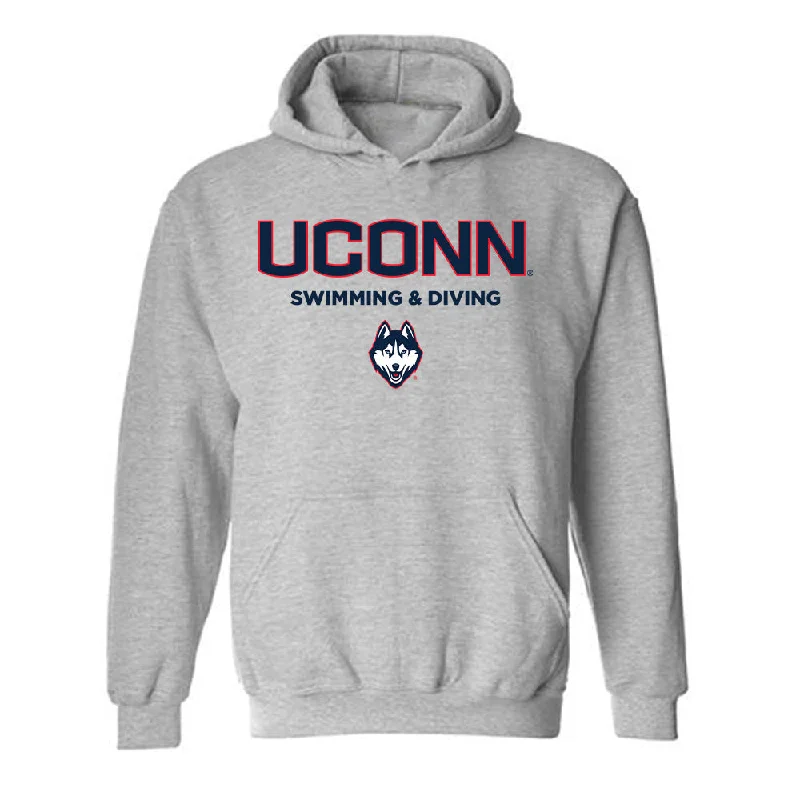 UConn - NCAA Women's Swimming & Diving : Olivia Herbert - Classic Shersey Hooded Sweatshirt Hoodie with Hem Elastic Stretchable Comfortable