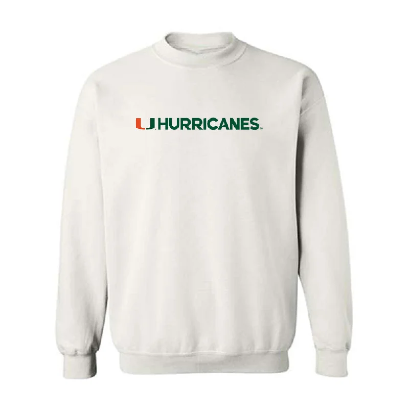 Miami - NCAA Women's Track & Field : Brittney Jennings - Classic Shersey Crewneck Sweatshirt Hoodie with Mock Neck Collared Structured Miami - NCAA Women's Track & Field : Brittney Jennings - Classic Shersey Crewneck Sweatshirt Hoodie with Mock Neck Collared Structured