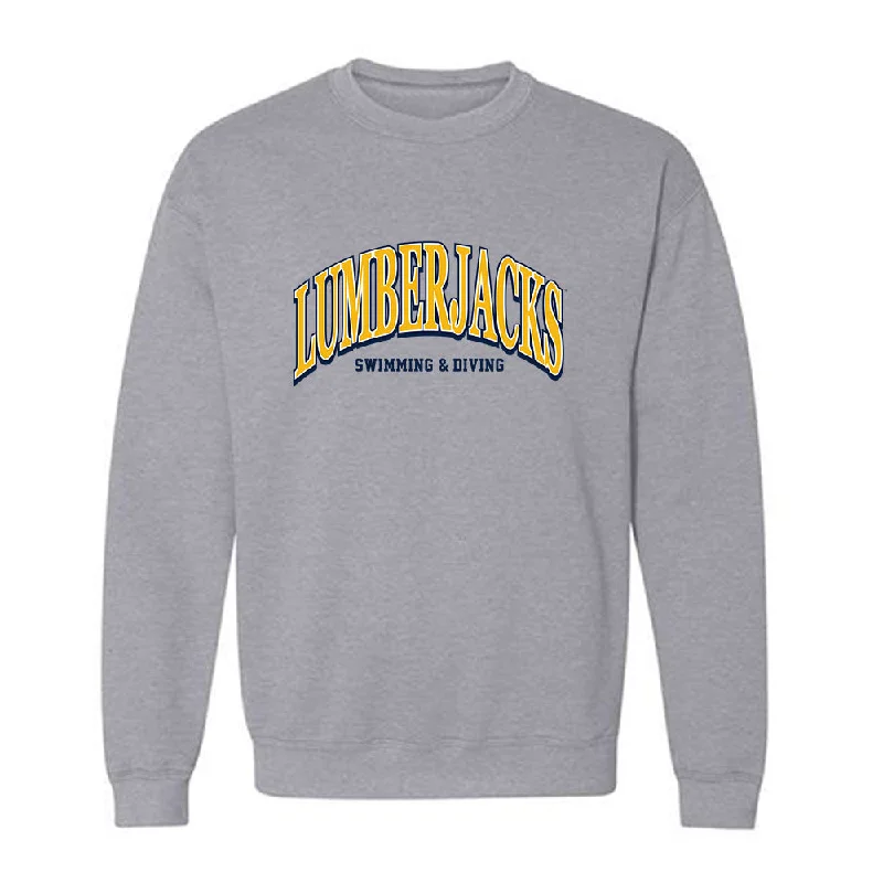 Northern Arizona - NCAA Women's Swimming & Diving : Katarina Klatt - Classic Shersey Crewneck Sweatshirt Hoodie with Distressed Vintage Worn