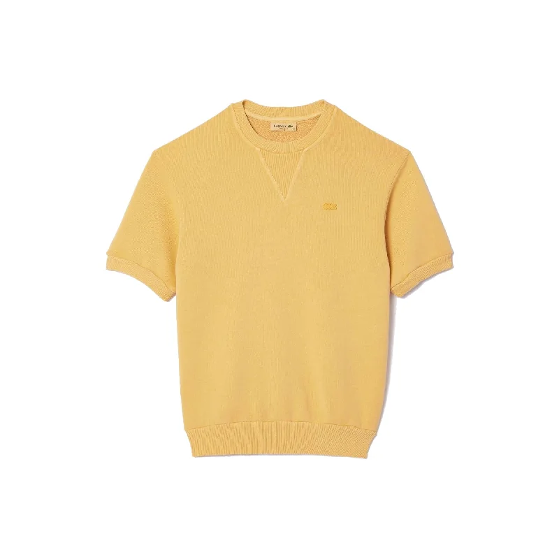 Lacoste TF7217 S/S Sweatshirt Hoodie with Hem Lace Feminine Delicate