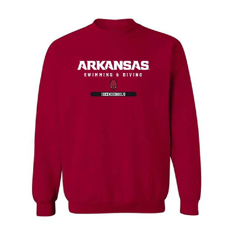 Arkansas - NCAA Women's Swimming & Diving : Sophia Iskenderoglu - Classic Shersey Crewneck Sweatshirt Hoodie Crop Top Short Trendy