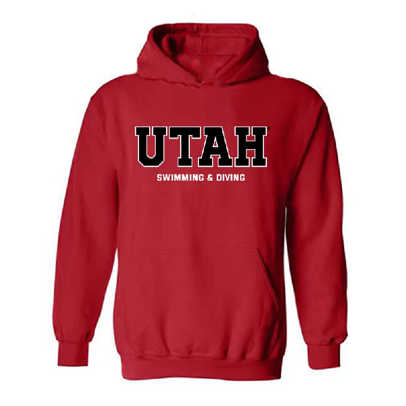 Utah - NCAA Women's Swimming & Diving : Megan Legarth - Classic Shersey Hooded Sweatshirt Hoodie with Side Slits Relaxed Casual Utah - NCAA Women's Swimming & Diving : Megan Legarth - Classic Shersey Hooded Sweatshirt Hoodie with Side Slits Relaxed Casual