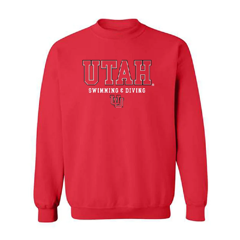 Utah - NCAA Women's Swimming & Diving : Megan Legarth - Classic Shersey Crewneck Sweatshirt Hoodie with Hem Lace Feminine Delicate Utah - NCAA Women's Swimming & Diving : Megan Legarth - Classic Shersey Crewneck Sweatshirt Hoodie with Hem Lace Feminine Delicate