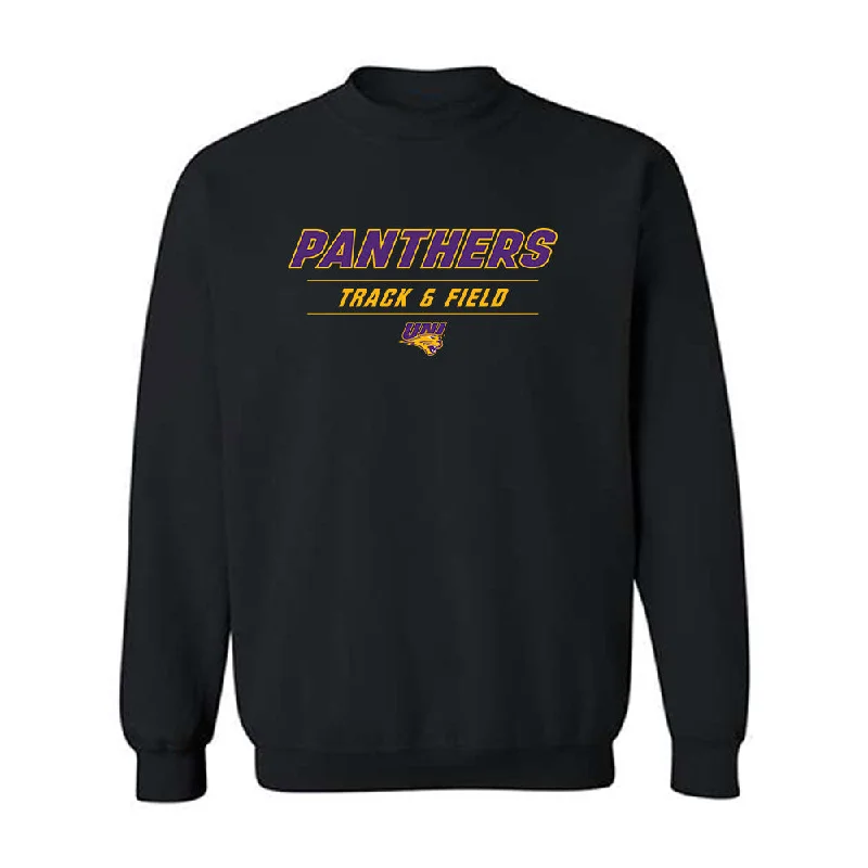 Northern Iowa - NCAA Women's Track & Field : Aleksys Gannon - Classic Shersey Crewneck Sweatshirt Hoodie with Camouflage Military Edgy Northern Iowa - NCAA Women's Track & Field : Aleksys Gannon - Classic Shersey Crewneck Sweatshirt Hoodie with Camouflage Military Edgy