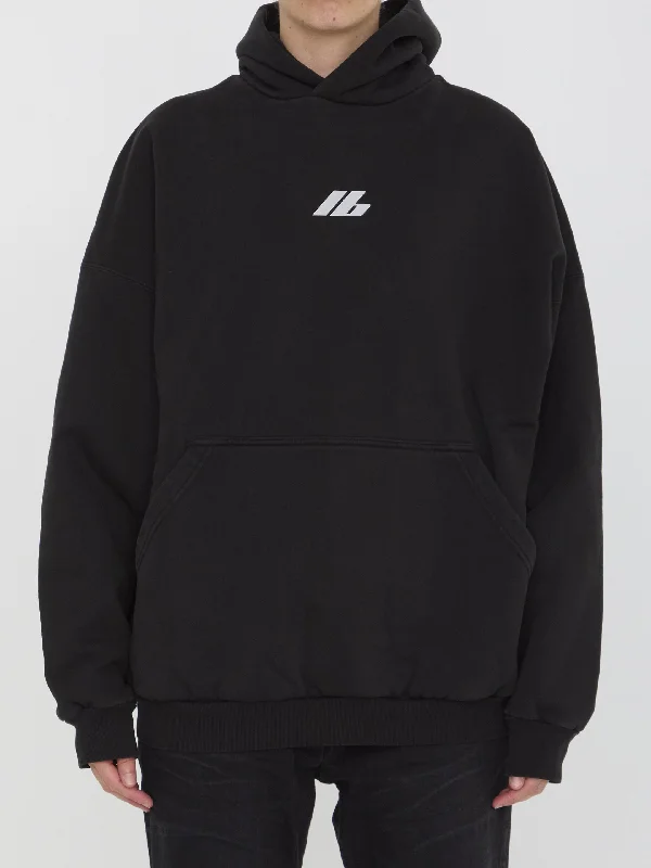 Activewear Hoodie Hoodie with Applique Textured Unique
