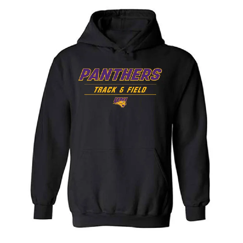 Northern Iowa - NCAA Women's Track & Field : Aleksys Gannon - Classic Shersey Hooded Sweatshirt Hoodie with Reflective Safety Nightwear Northern Iowa - NCAA Women's Track & Field : Aleksys Gannon - Classic Shersey Hooded Sweatshirt Hoodie with Reflective Safety Nightwear