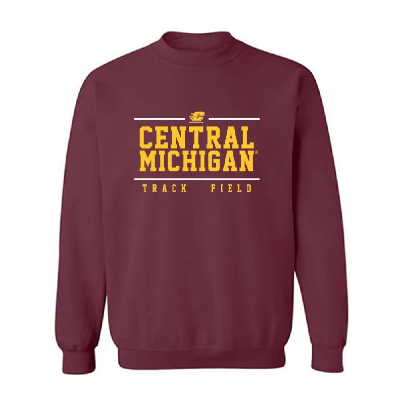 Central Michigan - NCAA Women's Track & Field : Kendell Wilcox - Classic Fashion Shersey Crewneck Sweatshirt Hoodie with Hem Drawcord Adjustable Customizable Central Michigan - NCAA Women's Track & Field : Kendell Wilcox - Classic Fashion Shersey Crewneck Sweatshirt Hoodie with Hem Drawcord Adjustable Customizable