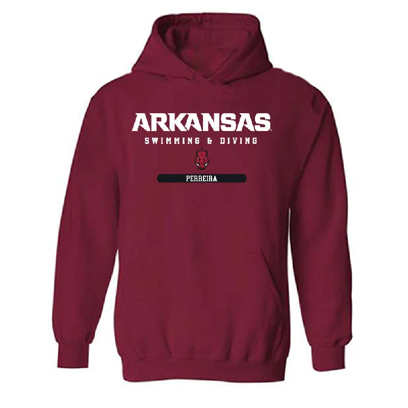 Arkansas - NCAA Women's Swimming & Diving : Isabella Perreira - Classic Shersey Hooded Sweatshirt Hoodie with Hem Drawcord Adjustable Customizable Arkansas - NCAA Women's Swimming & Diving : Isabella Perreira - Classic Shersey Hooded Sweatshirt Hoodie with Hem Drawcord Adjustable Customizable