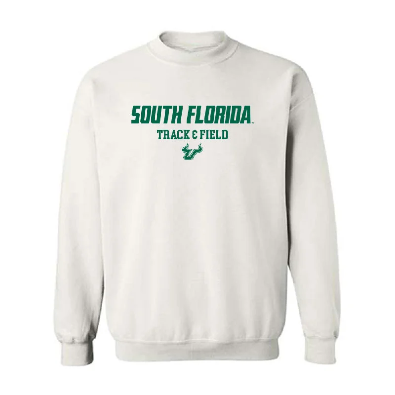 USF - NCAA Women's Track & Field : Tristen Evatt - Classic Shersey Crewneck Sweatshirt Hoodie with Rhinestones Sparkly Elegant